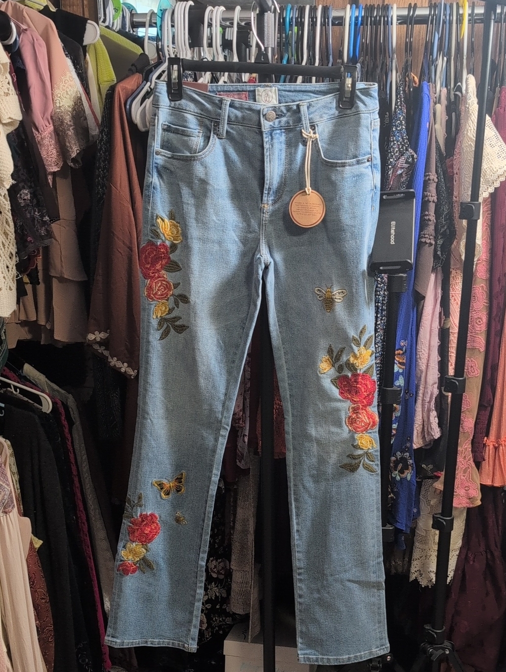 Driftwood Kylee Bootcut Embroidered Jeans NWTs